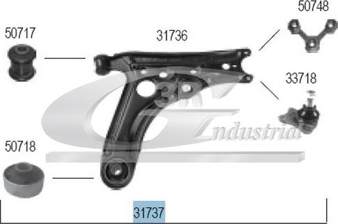 3RG 31737 - Bras de liaison, suspension de roue cwaw.fr