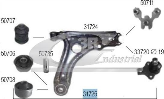 3RG 31725 - Bras de liaison, suspension de roue cwaw.fr