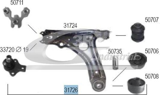 3RG 31726 - Bras de liaison, suspension de roue cwaw.fr