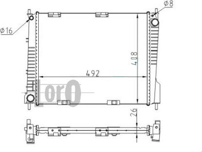 ABAKUS 042-017-0048 - Radiateur, refroidissement du moteur cwaw.fr