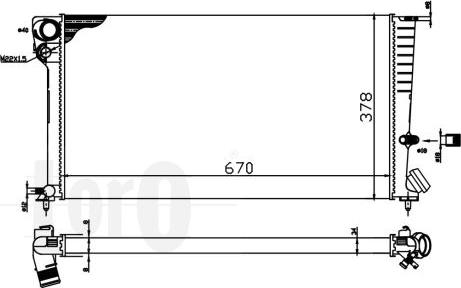 ABAKUS 009-017-0028-1 - Radiateur, refroidissement du moteur cwaw.fr