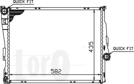 ABAKUS 004-017-0008 - Radiateur, refroidissement du moteur cwaw.fr