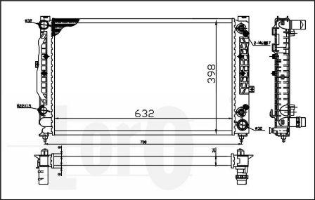 ABAKUS 003-017-0026 - Radiateur, refroidissement du moteur cwaw.fr