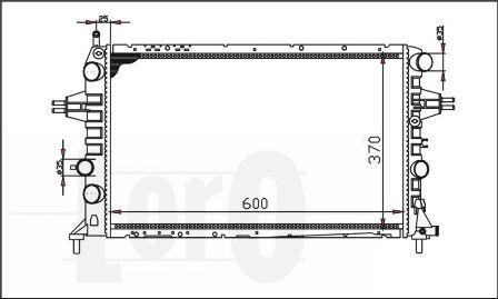 ABAKUS 037-017-0021-X - Radiateur, refroidissement du moteur cwaw.fr