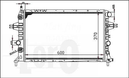 ABAKUS 037-017-0073 - Radiateur, refroidissement du moteur cwaw.fr