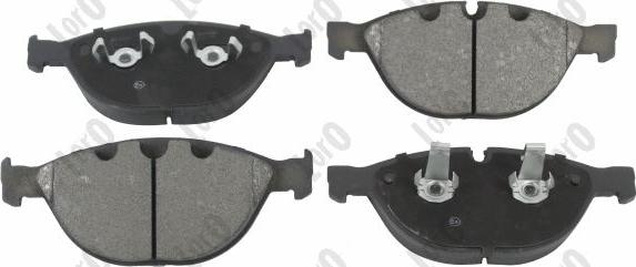 ABAKUS 231-01-284 - Kit de plaquettes de frein, frein à disque cwaw.fr