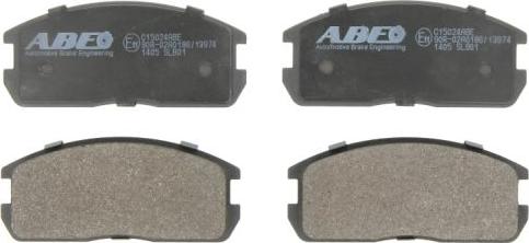 ABE C15024ABE - Kit de plaquettes de frein, frein à disque cwaw.fr