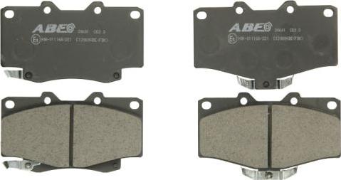 ABE C12089ABE - Kit de plaquettes de frein, frein à disque cwaw.fr