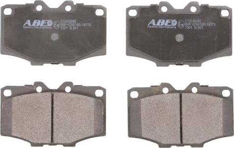 ABE C12036ABE - Kit de plaquettes de frein, frein à disque cwaw.fr