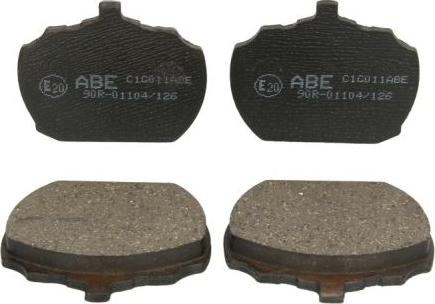 ABE C1G011ABE - Kit de plaquettes de frein, frein à disque cwaw.fr