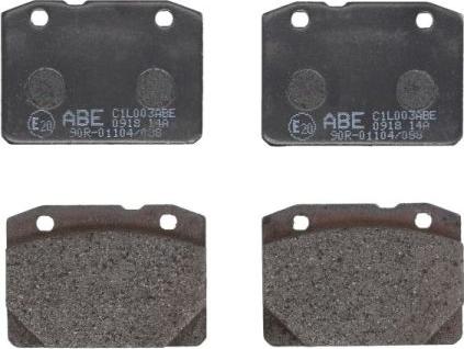 ABE C1L003ABE - Kit de plaquettes de frein, frein à disque cwaw.fr