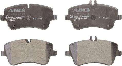 ABE C1M025ABE - Kit de plaquettes de frein, frein à disque cwaw.fr