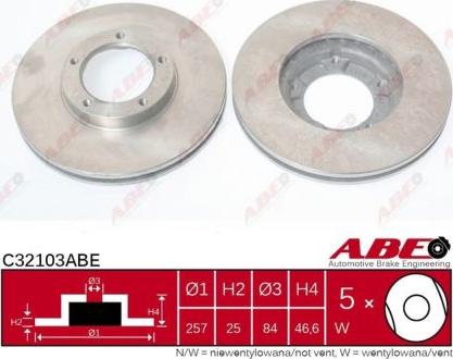 ABE C32103ABE - Disque de frein cwaw.fr