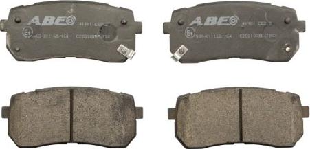 ABE C20310ABE - Kit de plaquettes de frein, frein à disque cwaw.fr