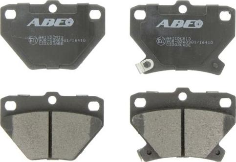 ABE C22020ABE - Kit de plaquettes de frein, frein à disque cwaw.fr