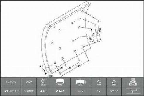 ABEX B2758151 - Kit de garnitures de frein, frein à tambour cwaw.fr