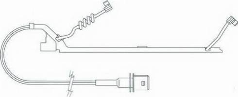 ABEX FAI169 - Contact d'avertissement, usure des plaquettes de frein cwaw.fr