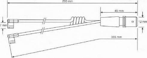 ABEX FAI117 - Contact d'avertissement, usure des plaquettes de frein cwaw.fr