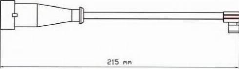 ABEX FAI177 - Contact d'avertissement, usure des plaquettes de frein cwaw.fr