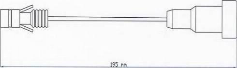 ABEX FAI203 - Contact d'avertissement, usure des plaquettes de frein cwaw.fr