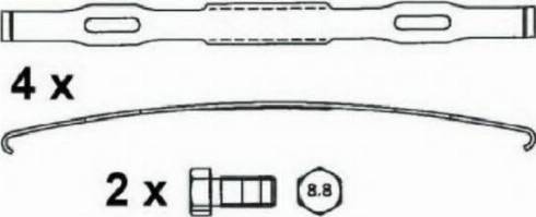 ABEX G6950 - Kit de plaquettes de frein, frein à disque cwaw.fr