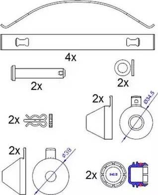 ABEX G6987 - Kit de plaquettes de frein, frein à disque cwaw.fr