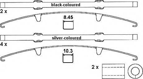 ABEX G6928 - Kit de plaquettes de frein, frein à disque cwaw.fr