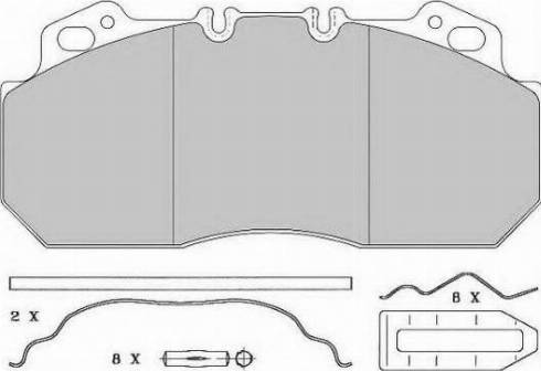 ABEX G6644 - Kit de plaquettes de frein, frein à disque cwaw.fr