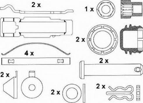 ABEX G6841 - Kit de plaquettes de frein, frein à disque cwaw.fr