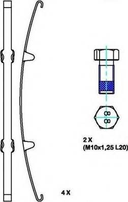 ABEX G6889 - Kit de plaquettes de frein, frein à disque cwaw.fr