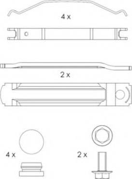 ABEX G6887 - Kit de plaquettes de frein, frein à disque cwaw.fr