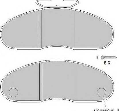 ABEX G6251 - Kit de plaquettes de frein, frein à disque cwaw.fr