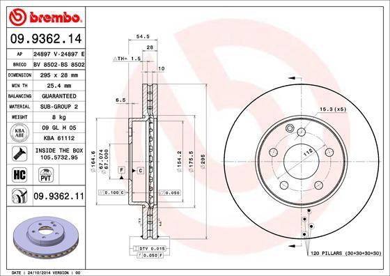 A.B.S. 09.9362.11 - Disque de frein cwaw.fr