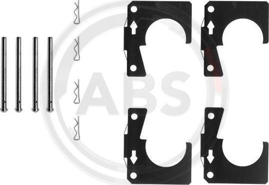 A.B.S. 0914Q - Kit d'accessoires, plaquette de frein à disque cwaw.fr