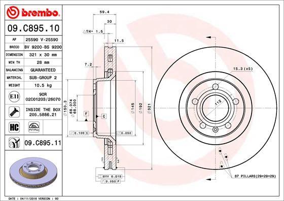 A.B.S. 09.C895.11 - Disque de frein cwaw.fr