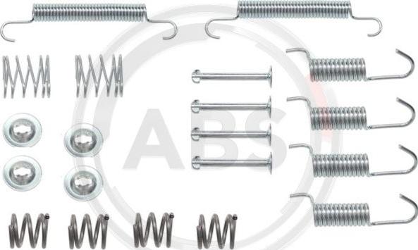 A.B.S. 0899Q - Kit d'accessoires, mâchoires de frein de stationnement cwaw.fr