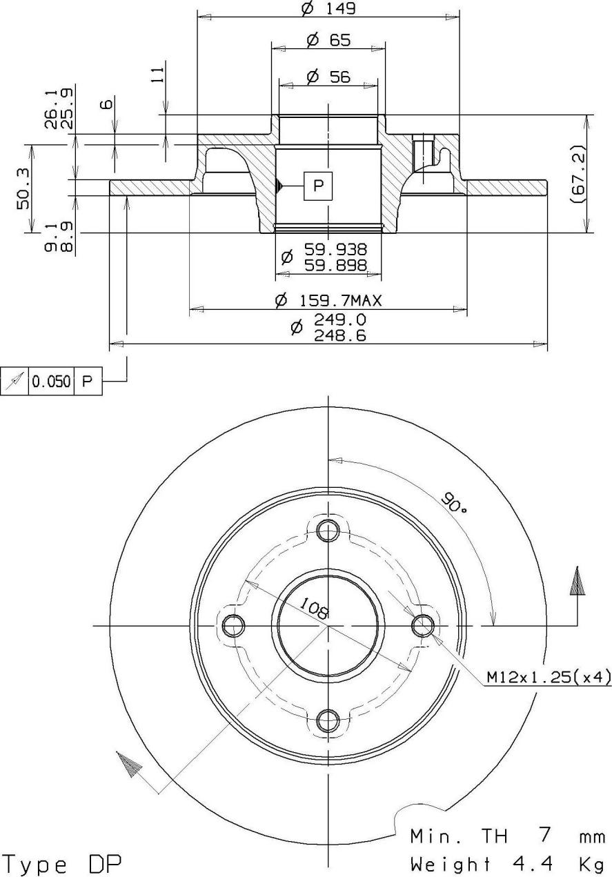 A.B.S. 08.9512.10 - Disque de frein cwaw.fr