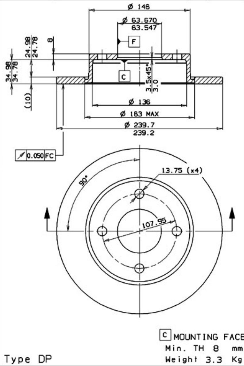 A.B.S. 08.5164.14 - Disque de frein cwaw.fr