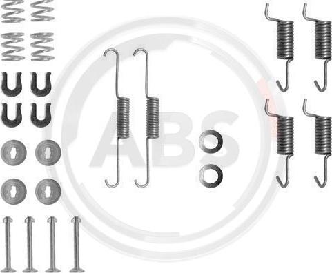 A.B.S. 0788Q - Kit d'accessoires, mâchoires de frein de stationnement cwaw.fr