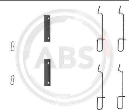 A.B.S. 1125Q - Kit d'accessoires, plaquette de frein à disque cwaw.fr