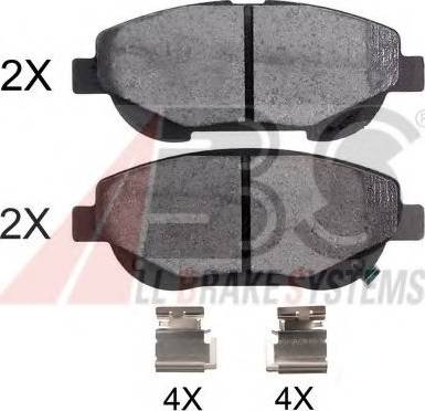 A.B.S. 35003 OE - Kit de plaquettes de frein, frein à disque cwaw.fr