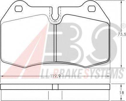 A.B.S. 36958 OE - Kit de plaquettes de frein, frein à disque cwaw.fr