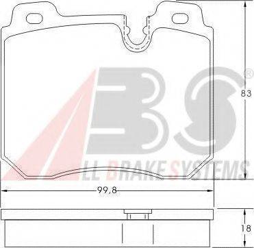 A.B.S. 36952 OE - Kit de plaquettes de frein, frein à disque cwaw.fr