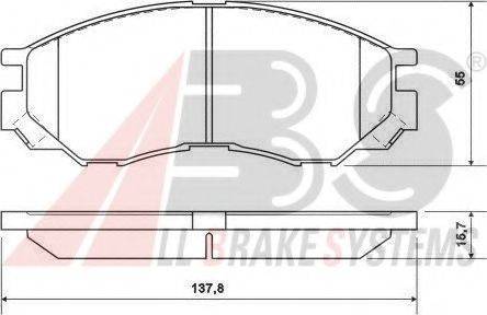 A.B.S. 36925 OE - Kit de plaquettes de frein, frein à disque cwaw.fr