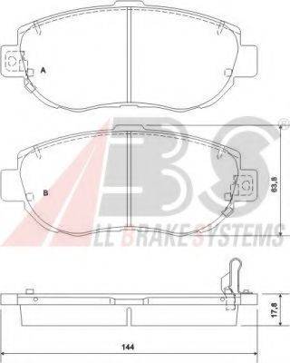 A.B.S. 36923 OE - Kit de plaquettes de frein, frein à disque cwaw.fr