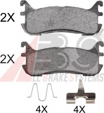 A.B.S. 36927 OE - Kit de plaquettes de frein, frein à disque cwaw.fr