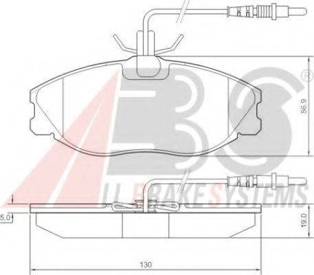 A.B.S. 36977 OE - Kit de plaquettes de frein, frein à disque cwaw.fr