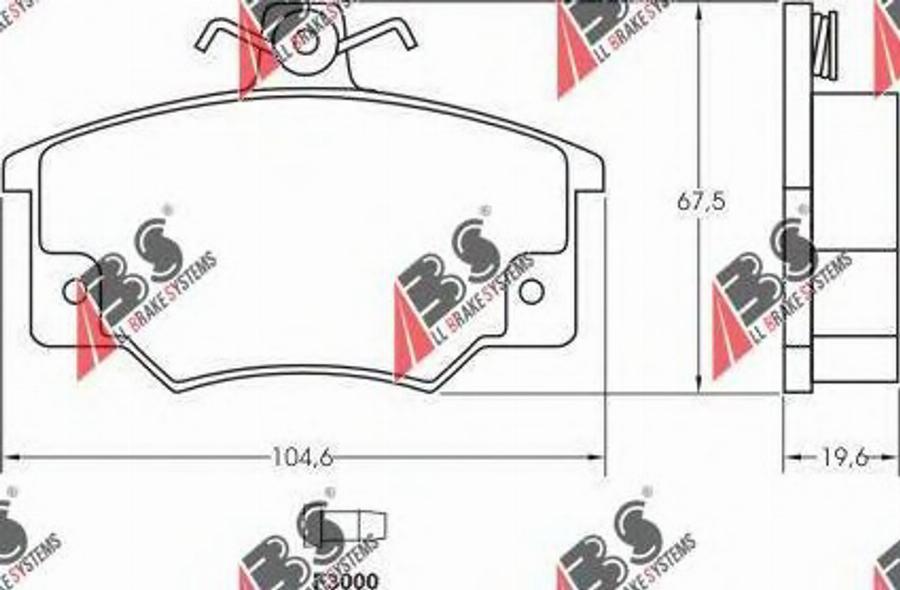 A.B.S. 36491 - Kit de plaquettes de frein, frein à disque cwaw.fr