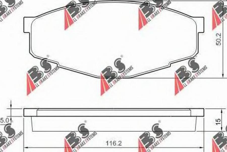 A.B.S. 36460 - Kit de plaquettes de frein, frein à disque cwaw.fr