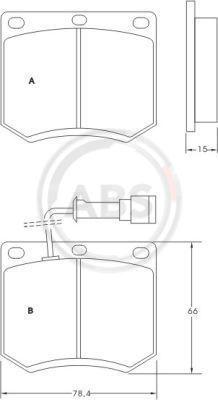 A.B.S. 36486 - Kit de plaquettes de frein, frein à disque cwaw.fr